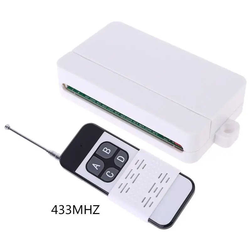 

250V 4CH RF+7003 4 Switches Manual Integrated Controller 315MHZ 433MHZ for AK-KZ04JM85 Highly Receive Sensitivity X6HB