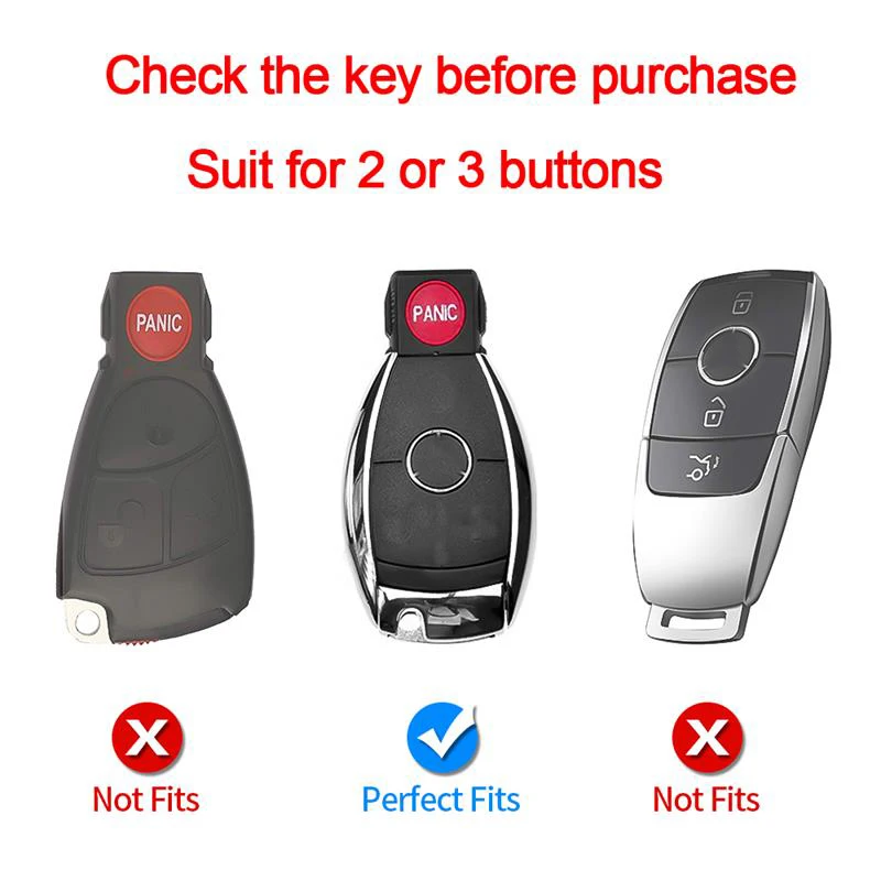 Кожаный чехол для автомобильных ключей защитный Mercedes Benz AMG A180 C200 GLA GLC CLA |