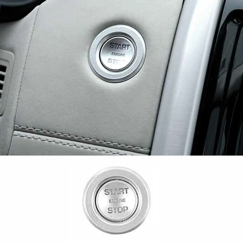 

For Land Rover Range Sport 2014-2017 Chrome Start Button Ignition Switch Cover Button Cover