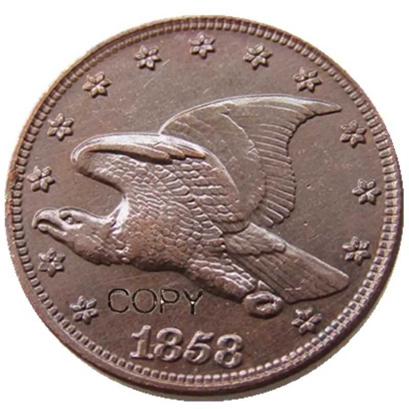 5 шт. США 1854-1858 новый Летающий орел Cent КОПИЯ декоративная монета | Дом и сад