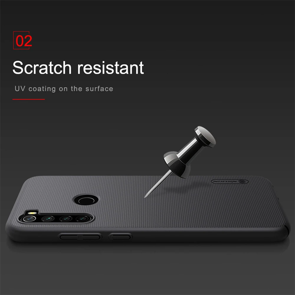 Чехол NILLKIN для Xiaomi Redmi Примечание 8 2021 матовые яркие цвета жесткий чехол накладка