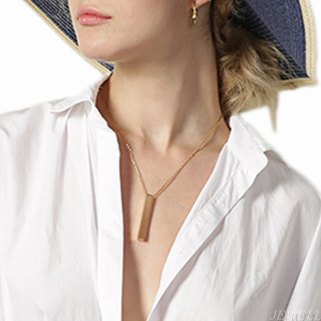 Ожерелье серебряного цвета YOU ARE MY любимый четырехсторонний кулон с гравировкой