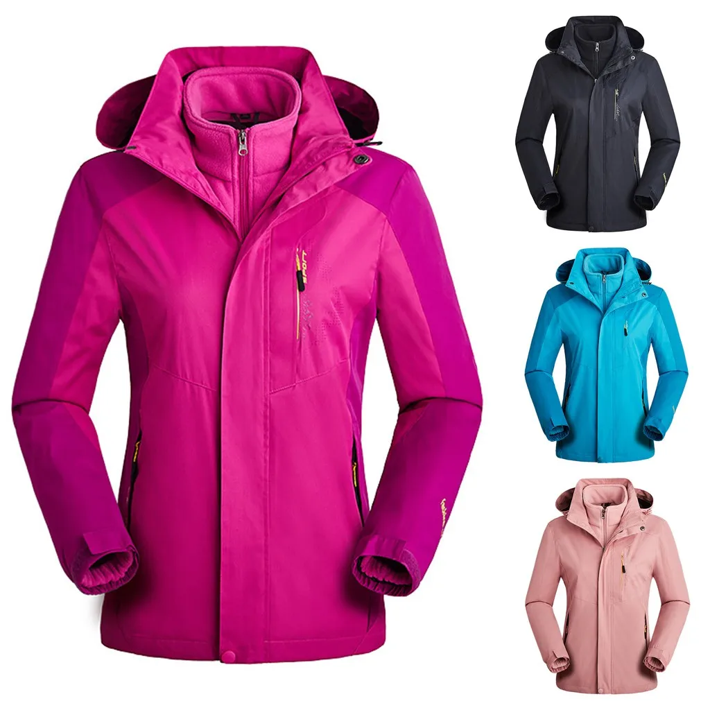 2019 новая одежда Женская Весенняя куртка с капюшоном теплая для отдыха на природе