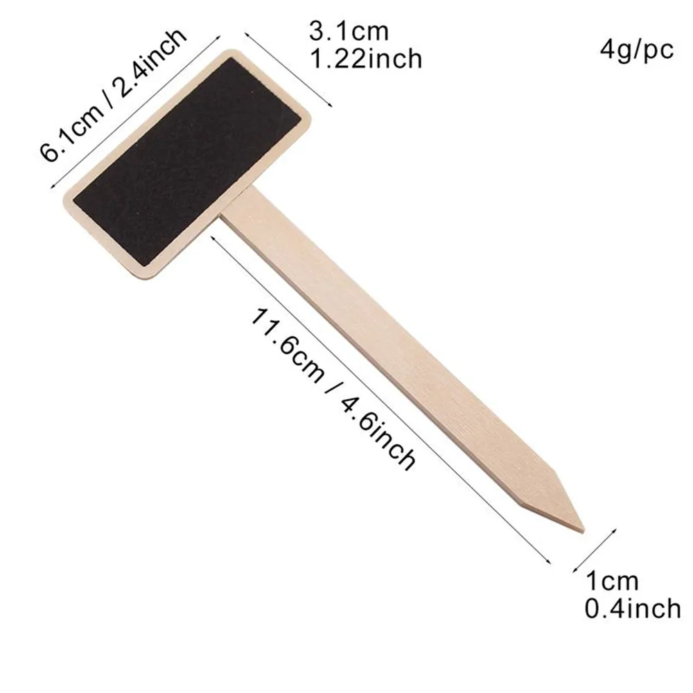 

20pcs Durable Mini Wooden Chalkboard Creative Blackboard Signs Garden Flowers And Plants Tags House Decorations