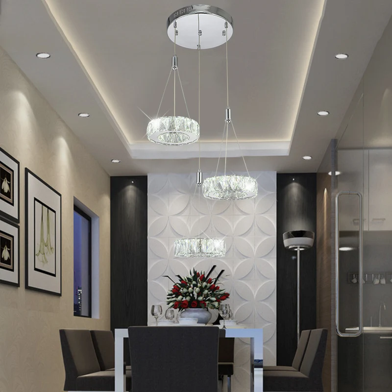 Современная хрустальная люстра FKL лампа для гостиной столовой бара стола 3