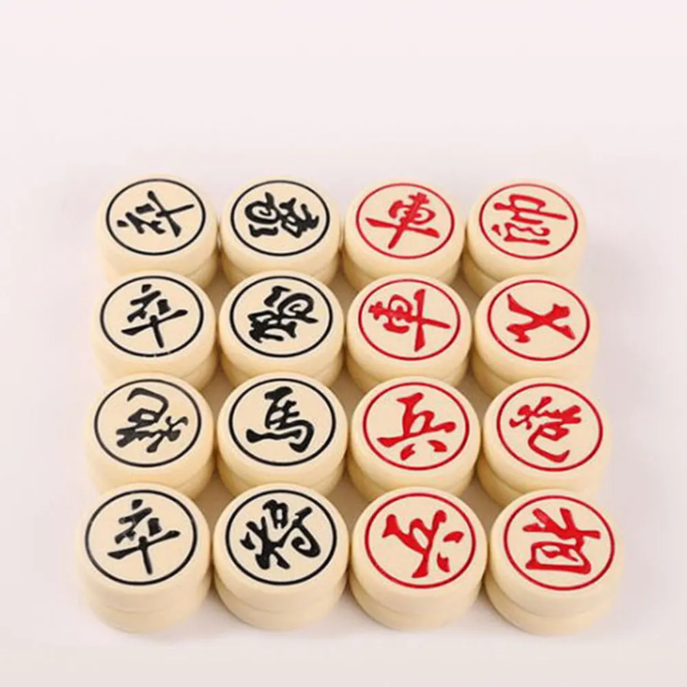 

3D Chinese Chess Resin High-end Chinese Chess Educational Early Learning Game Beige (30)