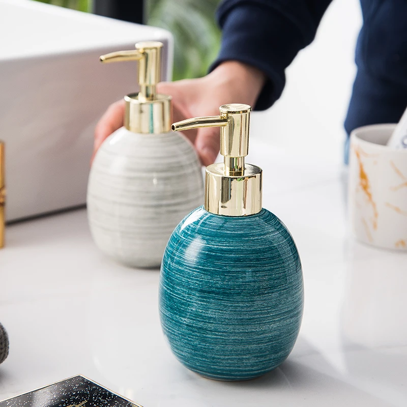 Нордическая керамическая бутылка для лосьона мыла распределитель геля душа