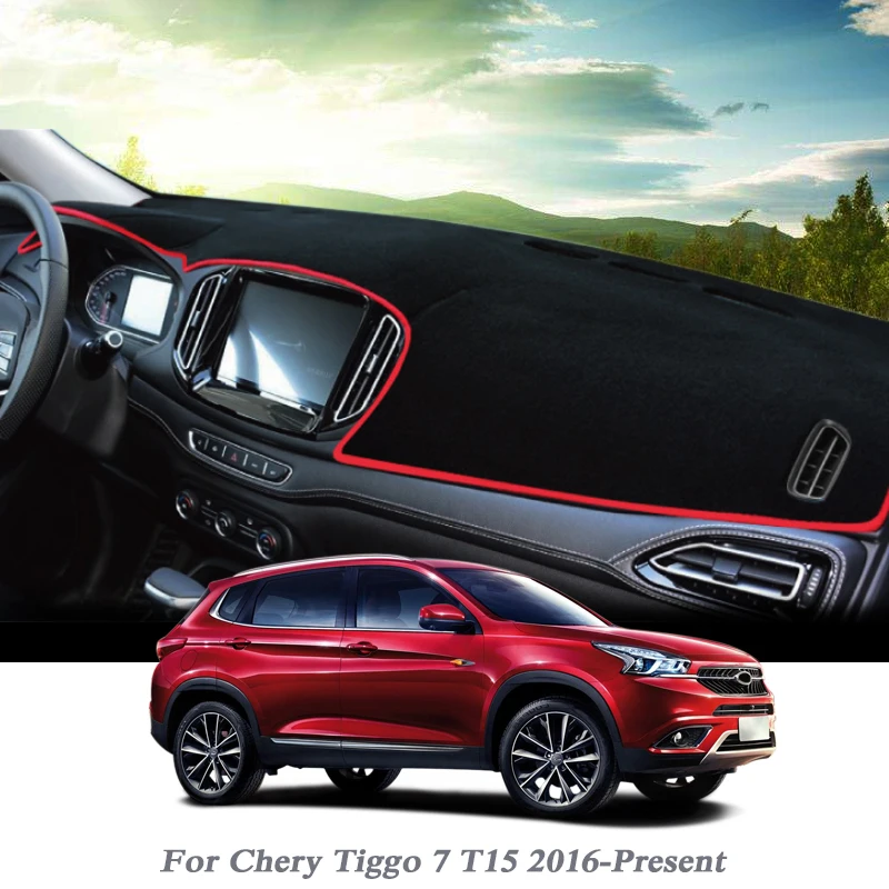 

Car Styling Dashboard Avoid Light Pad Instrument Platform Cover Mat Rose For Chery Tiggo 7 T15 2016-Present LHD&RHDAnti-Dust Mat