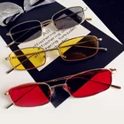 Солнцезащитные очки унисекс, прямоугольные, с прозрачными линзами, UV400, 1 шт.