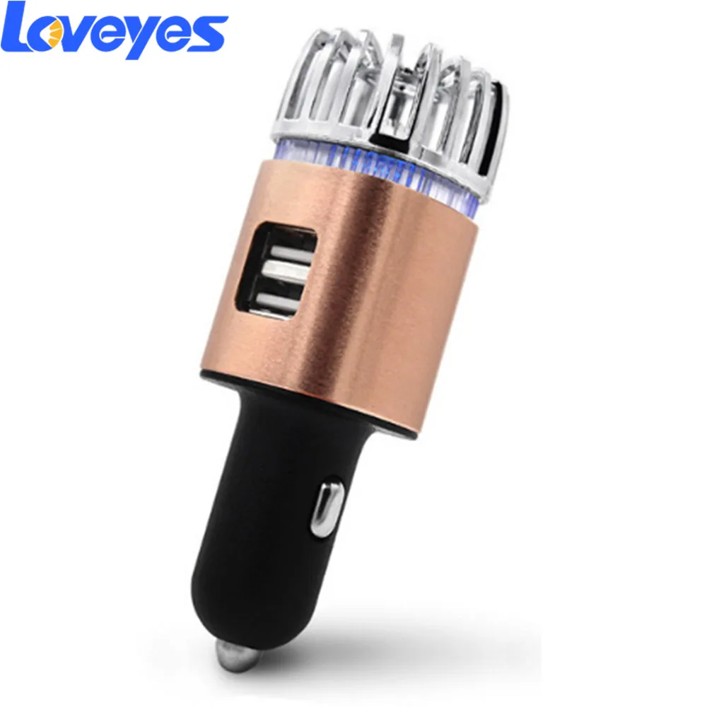 Стерилизация автомобильный очиститель воздуха 5V 2A двойной USB прикуриватель