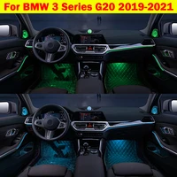 car tweeter decorative ambient light led colors door interior atmosphere lamp luminous strip for bmw 3 series g20 g28 2019 2021