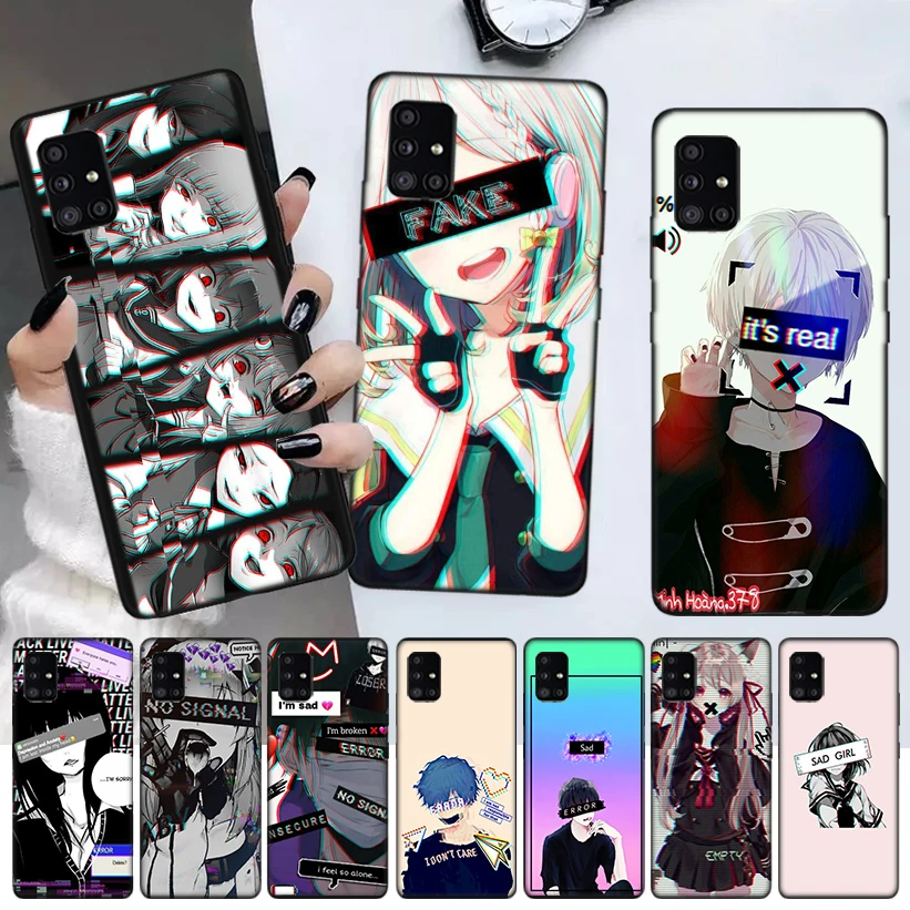 

Aesthetic Japanese Anime Phone Case For Samsung Galaxy A52 A51 A71 A72 A12 A22 A32 A42 A21S A31 A41 A02S A11 A01 A91 Cover Coque