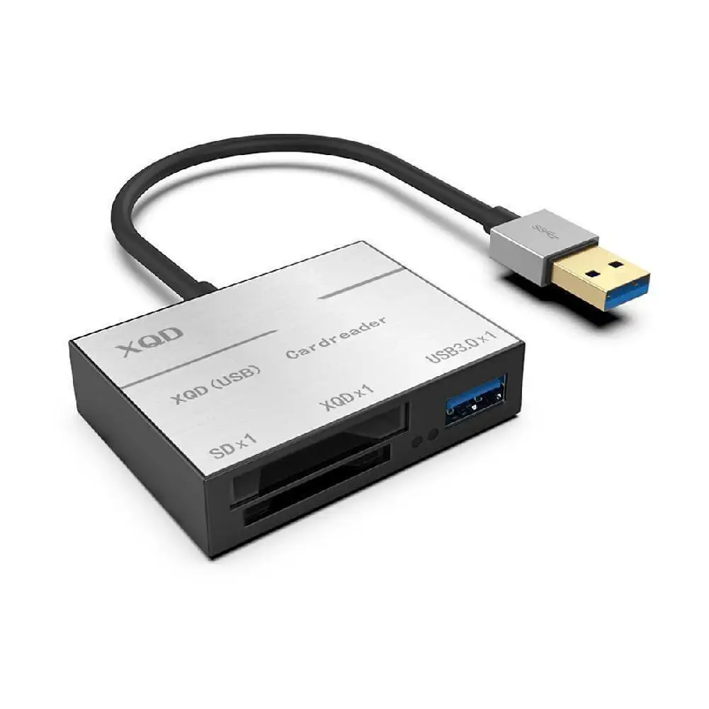 Сверхскоростной металлический кардридер совместим с USB 3,0/2,0 адаптер для карт XQD от AliExpress WW