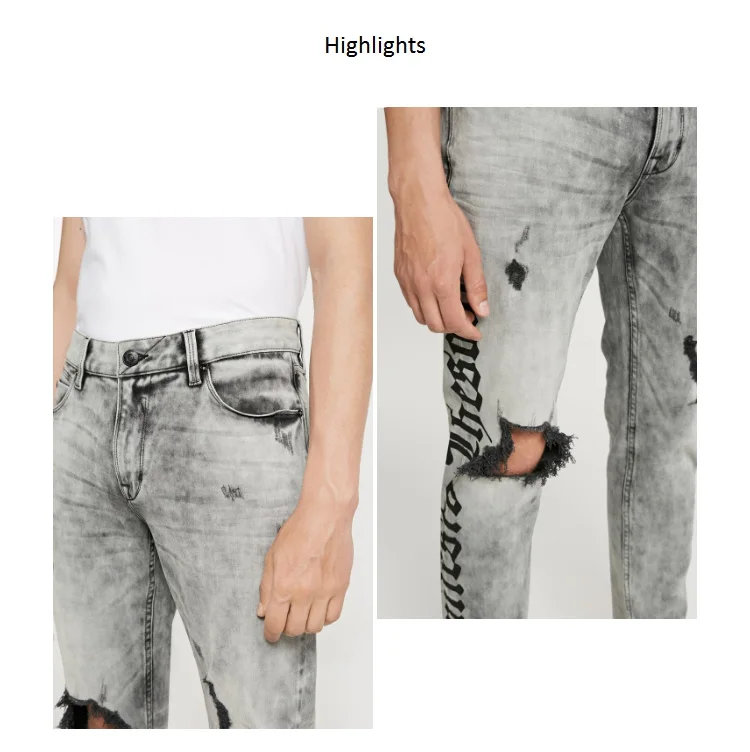 JackJones осенние мужские стильные потертые винтажные повседневные джинсы 218332605