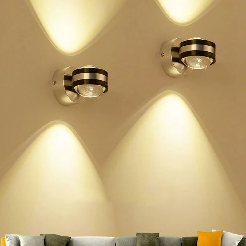 Светодиодный настенный светильник 2 Вт вверх/вниз освещение Крытый