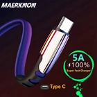 Прочный USB-кабель acgicea с разъемом Type-C, длина 0.5-3 м, поддержка быстрой зарядки