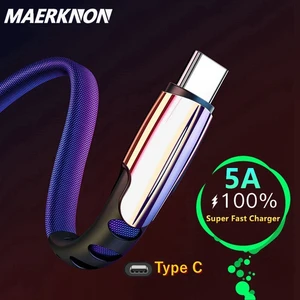 Прочный USB-кабель acgicea с разъемом Type-C, длина 0.5-3 м, поддержка быстрой зарядки