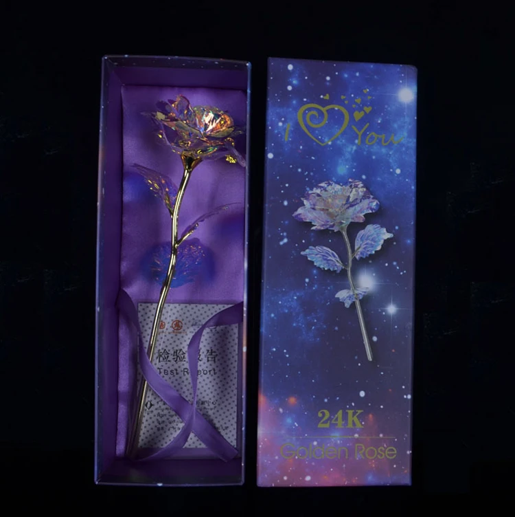 Галактическая роза с сердечком вечная светящаяся Хрустальная шар День Святого Валентина матери годовщина