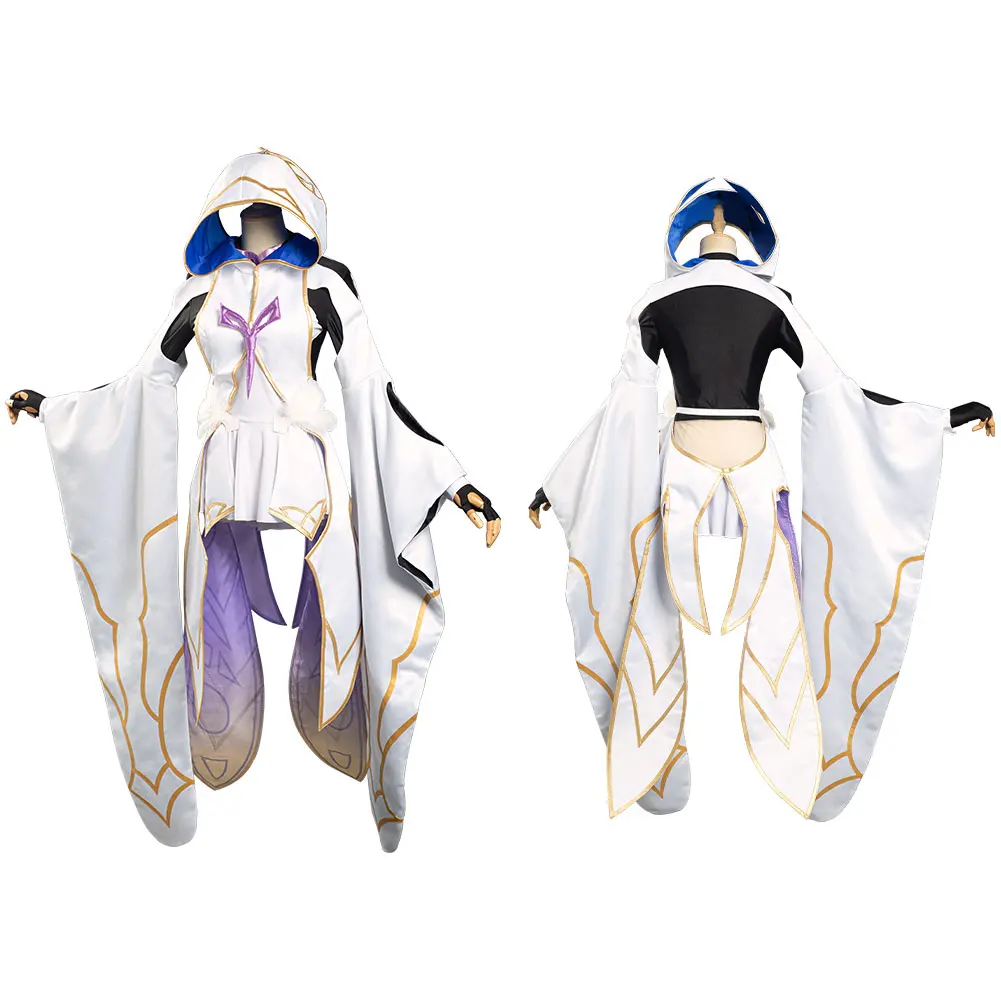Fate Grand Order Косплей Merlin Костюм Платье наряды Хэллоуин Карнавальный костюм для