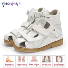 Ортопедическая кожаная обувь для девочек, с нескользящей амортизирующей подошвой и каблуком Томаса, Princepard, лето 2020