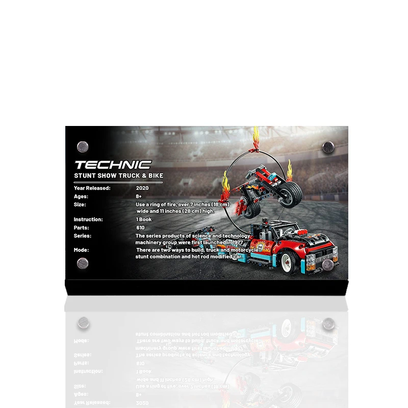 

Acrylic Display Stand Brand For Stunt car 42106 Model Building Blocks Children's Toys Gift(No Block)