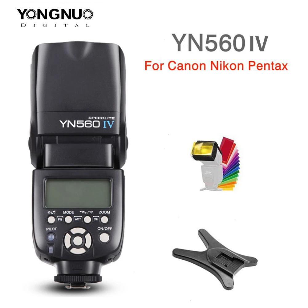 Беспроводная фотовспышка yongnuo YN560 IV YN560IV 2 4G для фотоаппарата Nikon Canon Pentax Olympus DSLR +
