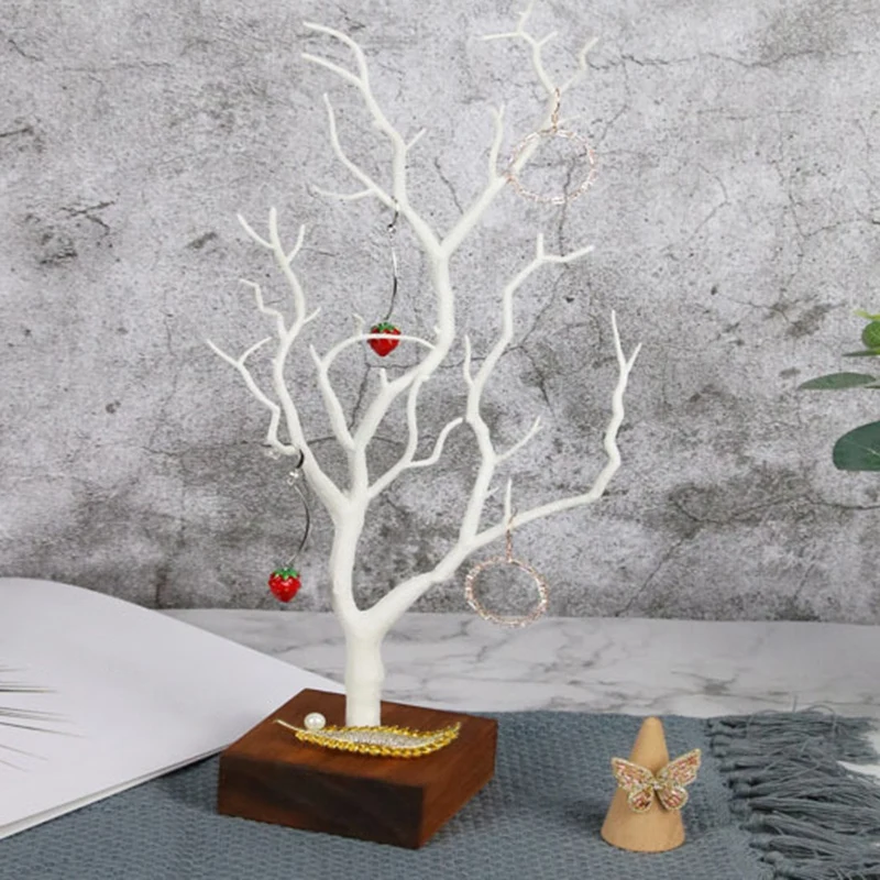 

2 Pcs Jewelry Necklace Ring Deer Rack Display Rack Storage Rack Creative Gift Tree Storage Jewelry Storage Box