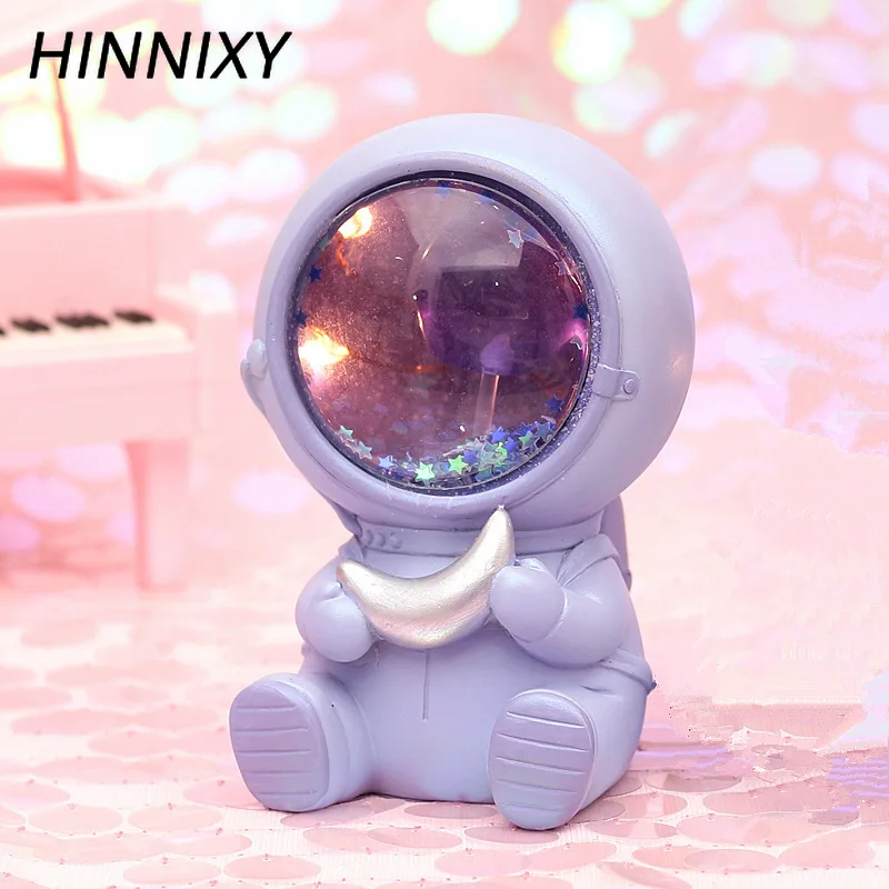 Hinnixy светодиодный астронавт ночной Светильник лампы в виде Луны Вселенная настольная лампа прикроватный декоративный Домашний Светильник детские игрушки подарок на день рождения