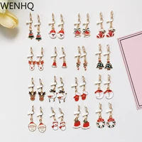 wenhq hot sale simple cute christmas clip on earrings no pierced ear clips girl students fashion cuff earrings charm jewelry