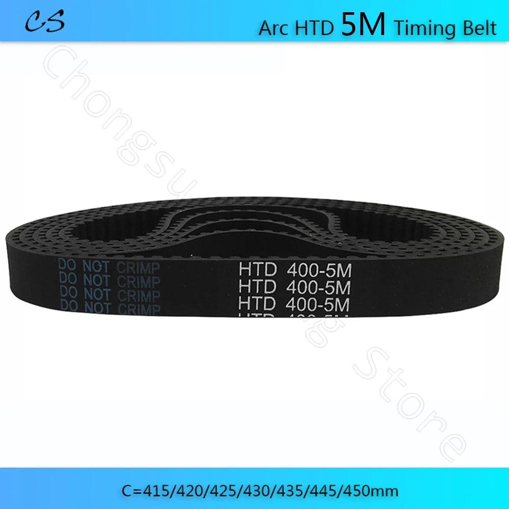 

Arc HTD 5M Timing Belt C=415/420/425/430/435/445/450mm Width 15mm Teeth 83 84 85 86 87 89 90 HTD5M Synchronous Belt Closed Loop