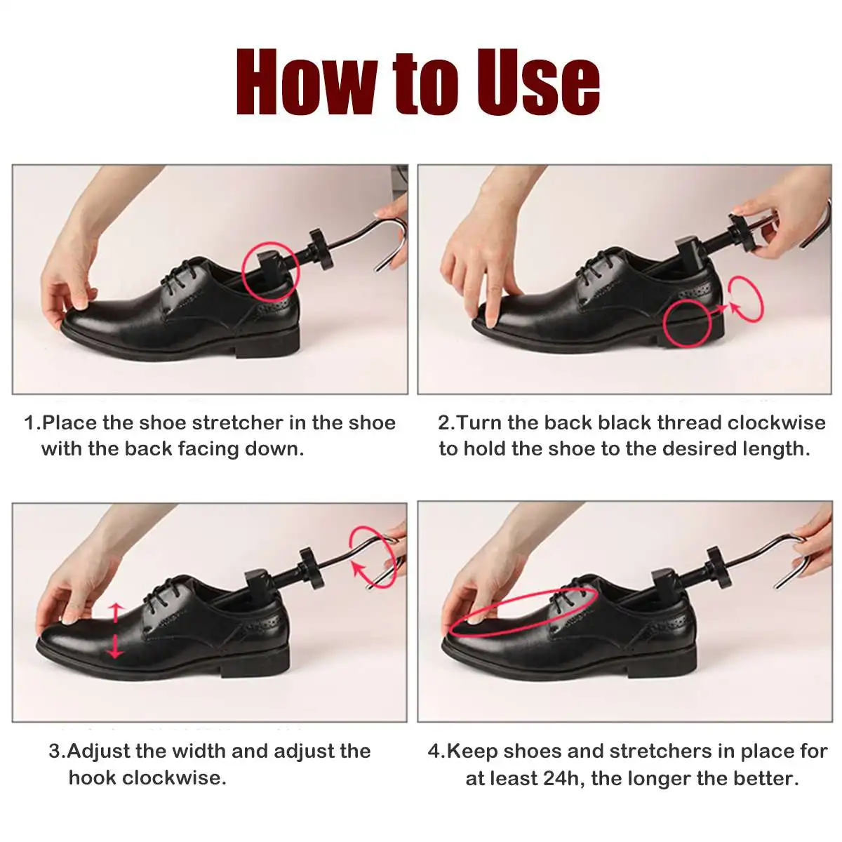 

Wooden Shoe Trees 1Pair For Men and Women Shoes Adjustable Flats Pumps Boot Shaper Rack Expander Trees Shoe Stretcher Size 34-47