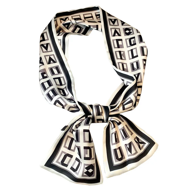 

2020 Neck Scarf Women Brand Silk Hair Small Foulard New Arrival Shawls And Wraps Lady Hijab Neckerchief Bandana Scarves