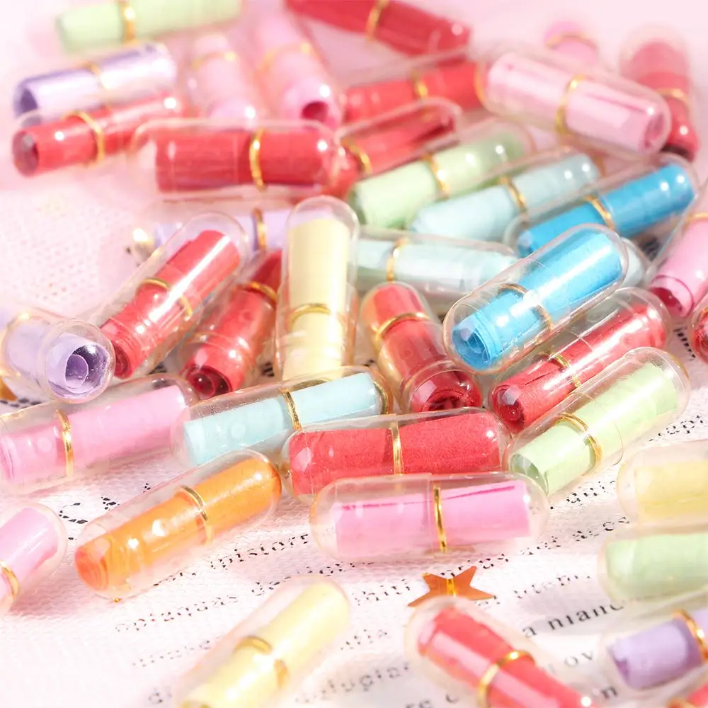 50 шт./лот Милая капсула для сообщений конверт письма бумага прозрачных таблеток