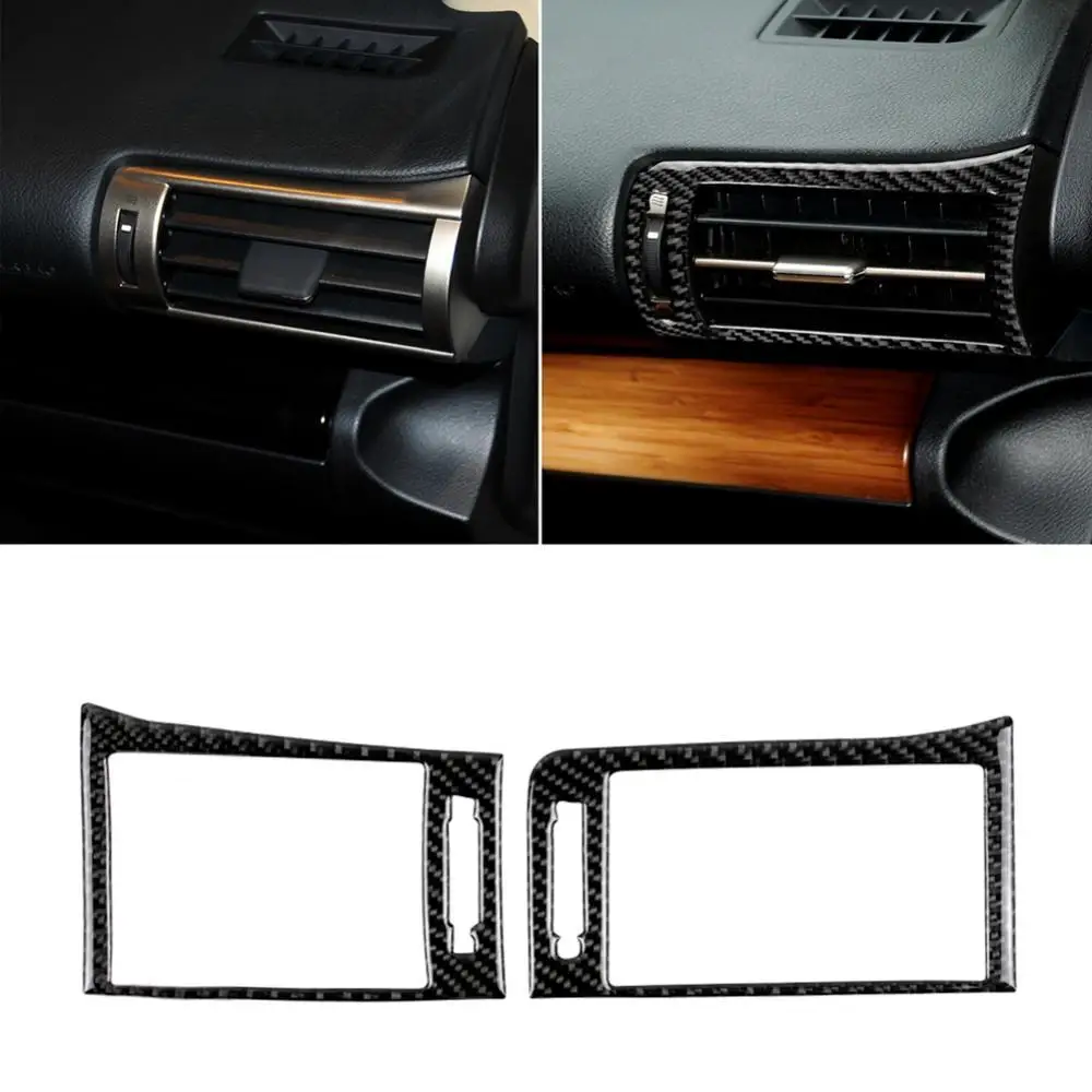 

70% Dropshipping!!2Pcs/Set Carbon Fiber Car Air Outlet Vent Cover Stickers Fit for Lexus IS250