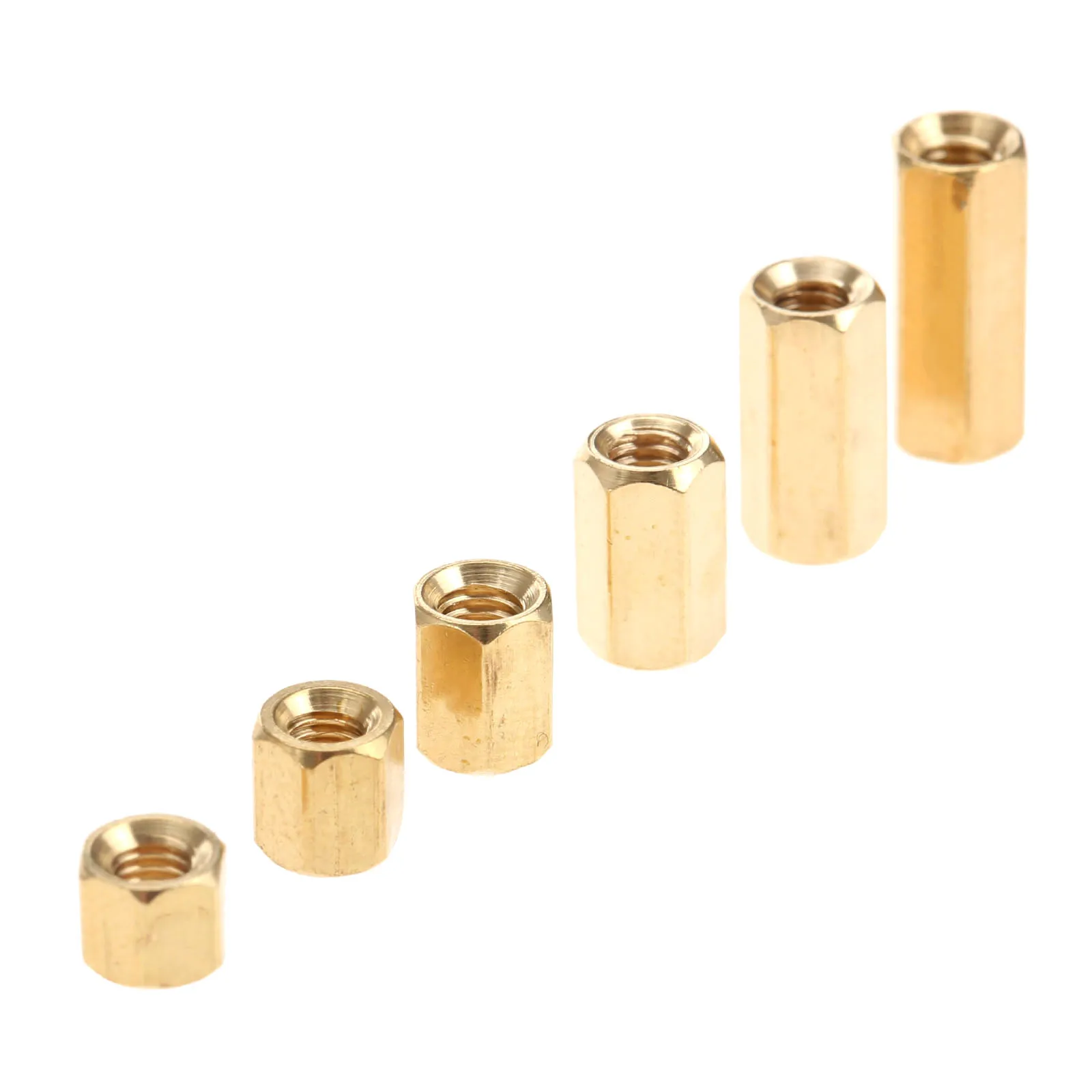 Латунная Шестигранная гайка M3 50 шт./лот печатная плата промежуточные гайки болты