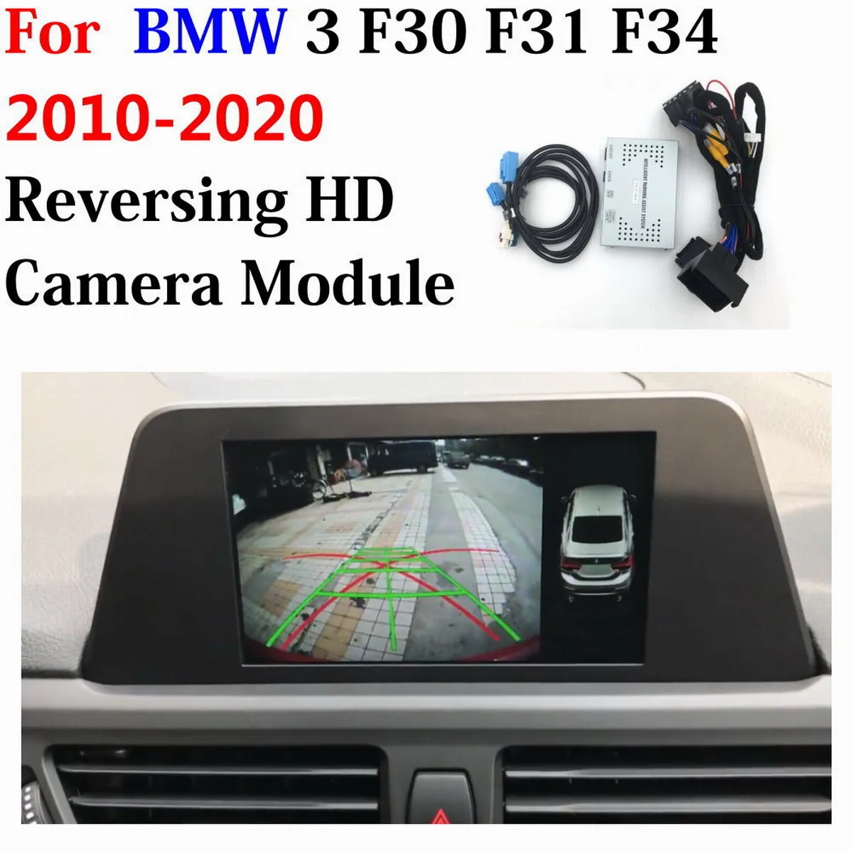 

Auto Decoder Adapter Car Rear Front 360 DVR Camera For BMW F30 F31 F34 2010-2020 Display Improve Parking Assist System