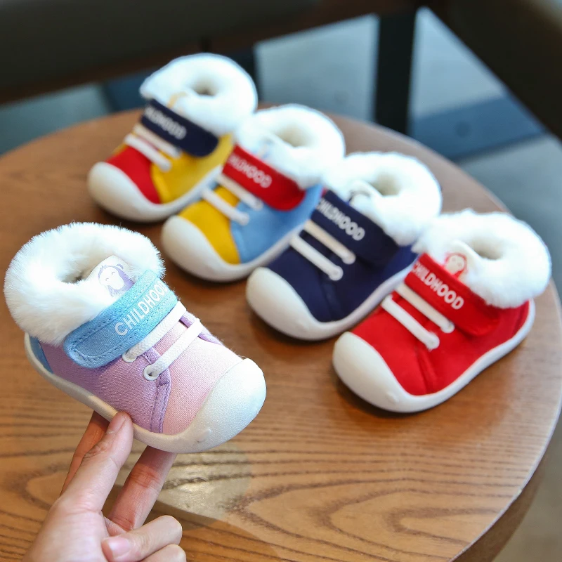Зимние ботинки для маленьких девочек и мальчиков 2020 зимние младенцев теплые