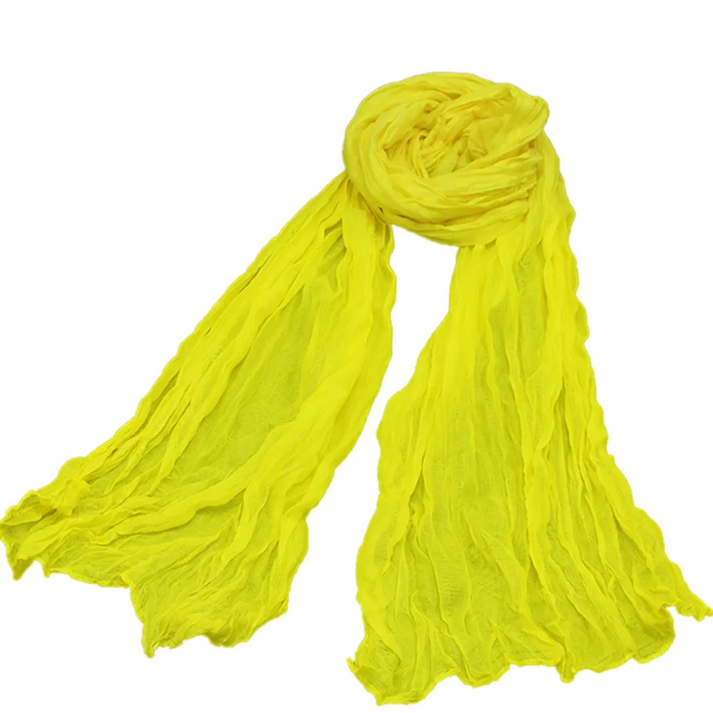 2020 мягкий женский и мужской шарф винтажные длинные мягкие однотонные шарфы