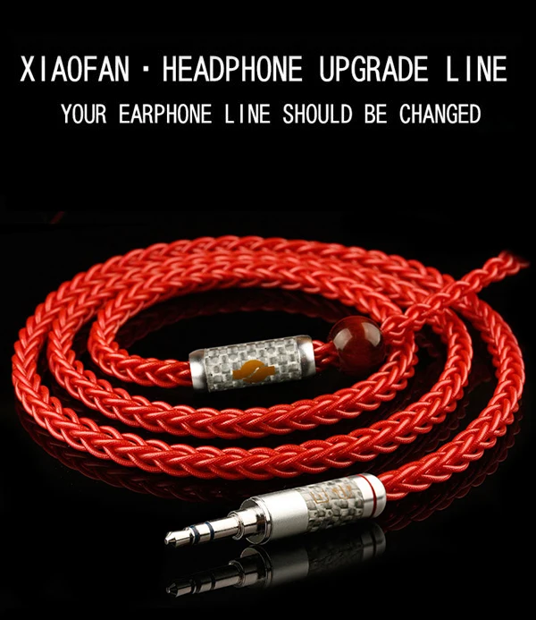 Xiaofan AE05 8 Core с серебряным покрытием обновления кабель 2,5/3,5/4,4 мм балансный кабель с MMCX/2pin разъем для sony ex1000 ie80 se535