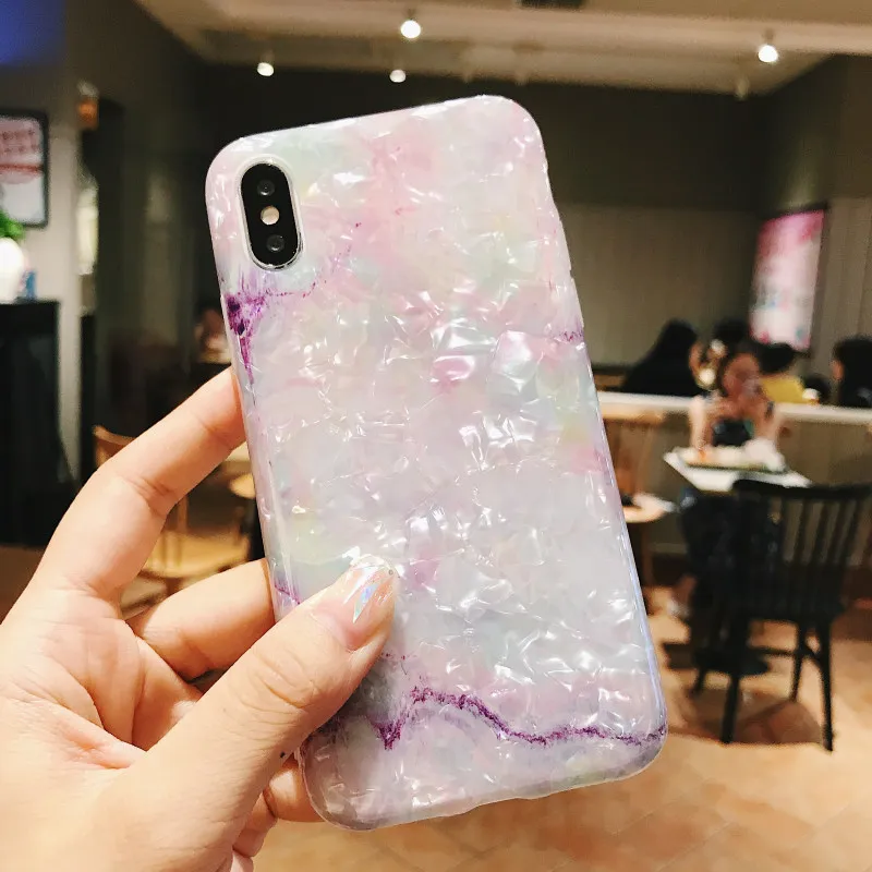 Хаки Блестящий Мраморный чехол для iPhone XR, чехол с рисунком лимона, силиконовый IMD чехол для iPhone 6S 6 7 8 Plus, iPhone XR X Xs Max 11 чехол - Цвет: Хаки