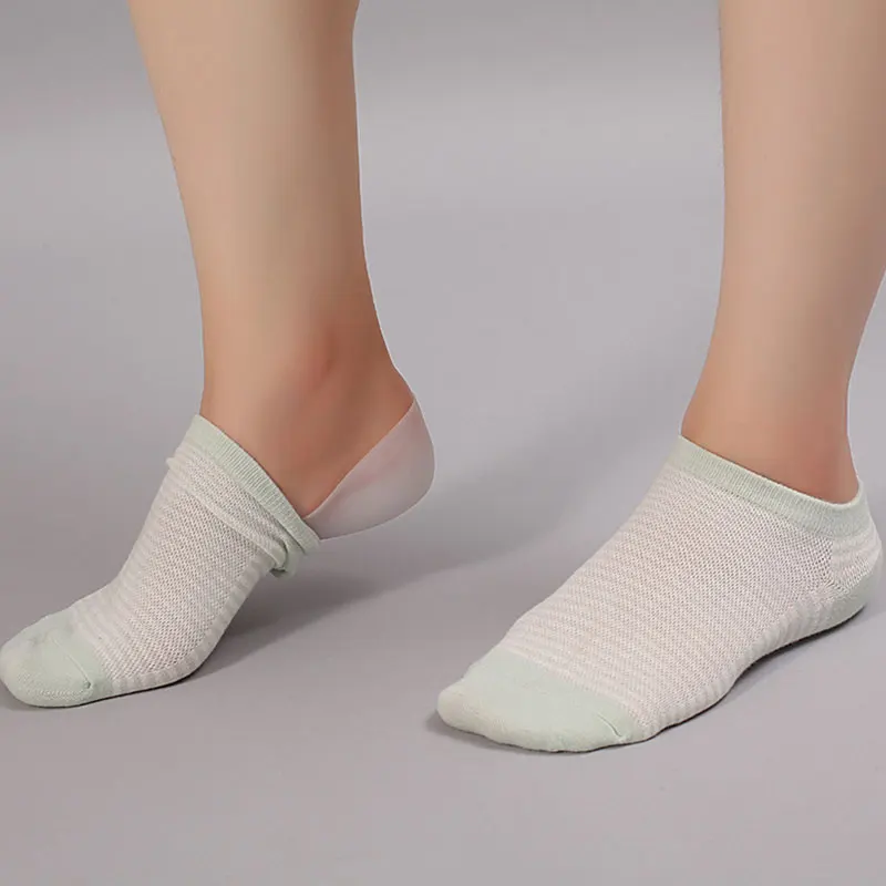 Невидимые носки увеличивающие рост стельки для пятки силиконовые ухода за