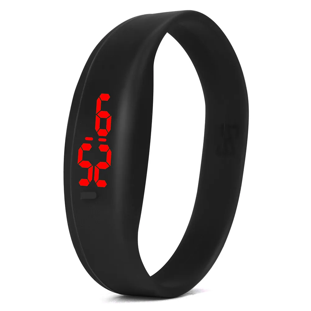 Часы унисекс Мужские и женские светодиодный браслет цифровые спортивные часы reloj