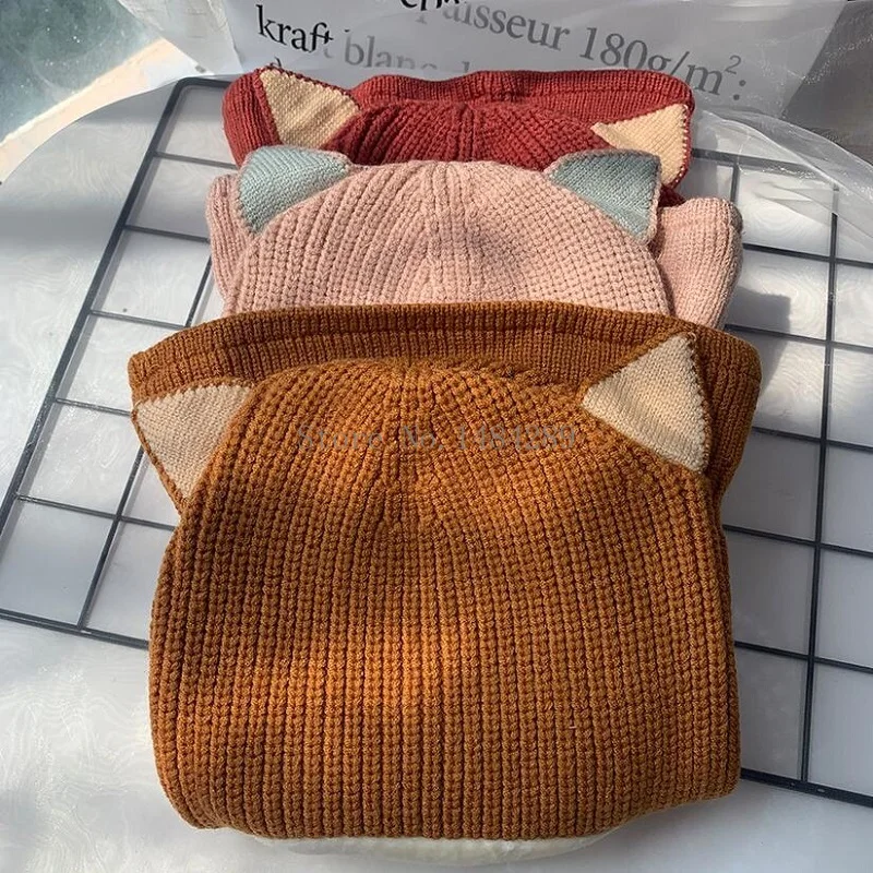 Новинка осенне-зимние теплые шапки утепленные ветрозащитные бархатные детские