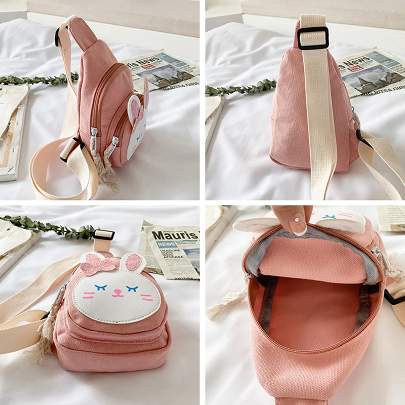 

Toddler Baby Girls Kids Waist Bag Handbag Belt Chest Hip Cartoon Bunny Crossbody Bag New Arrival