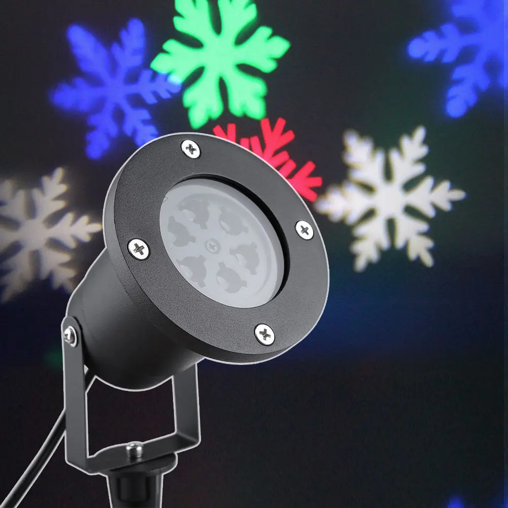 

Outdoor LED Snowflake Projection Light Waterproof Lawn Lamp Festival Yard Decoration European Specification