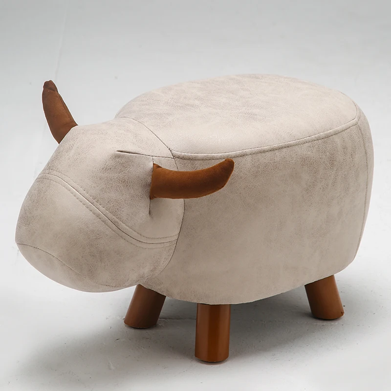 

Calf Elephant fashion creative animal children's stool Household foot stool wood sofa furniture kids animal chair Gift chair