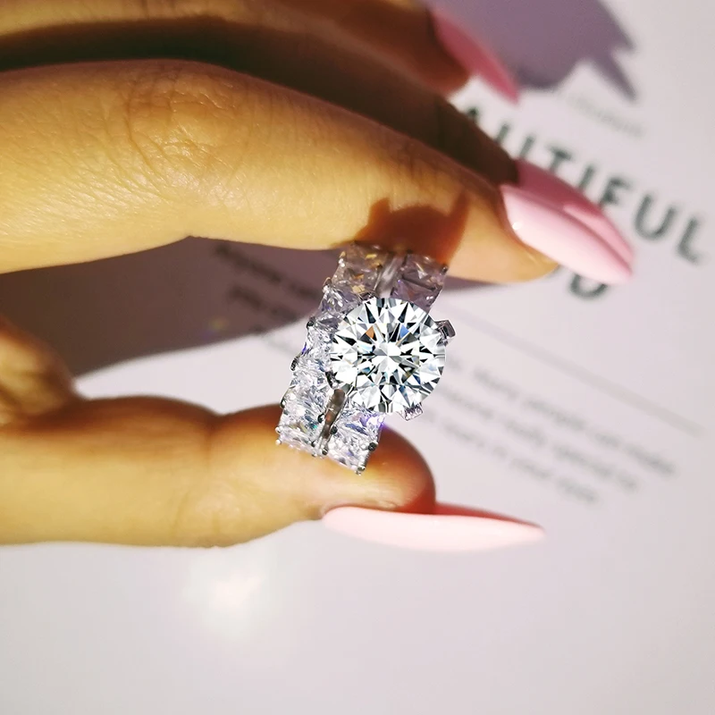 Модный трендовый свадебный набор колец черного цвета классическое обручальное