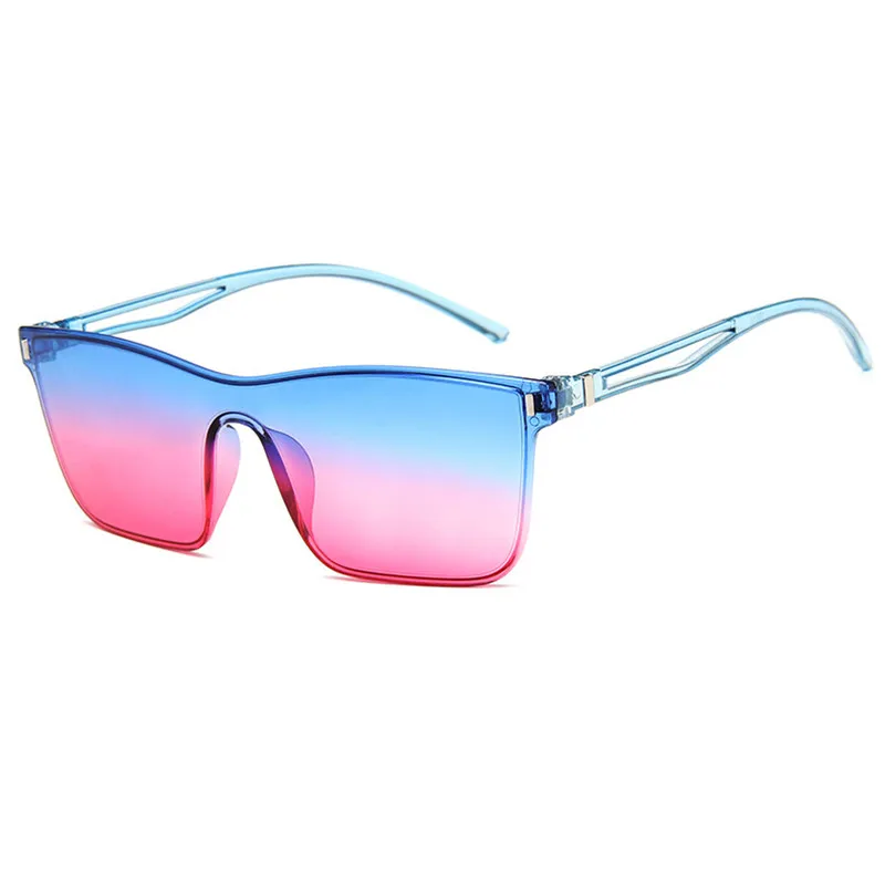 Цельные солнцезащитные очки большого размера с линзами Женские Ретро для мужчин