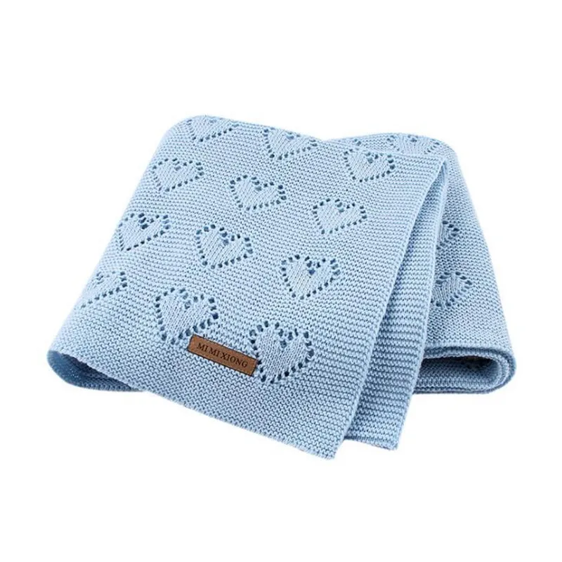 Хлопковое плотное детское одеяло для новорожденных размер 80*100 см муслиновое