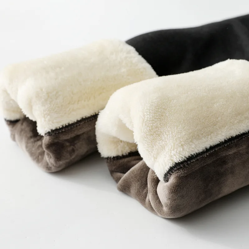 2019 Winter Men's Thermal Underwear Bottoms two-layer composite velvet extra thick warm legs Kneepad chill-proof long johns B167 |